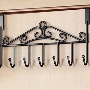 Elegant Black Metal Over The Door Hooks